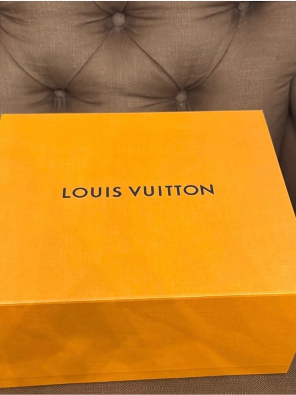 Louis Vuitton Bright Orange Logo Box